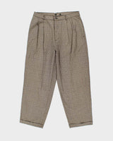 Vintage 00s GAP Check Pleated Wide Leg Trousers - W36 L29