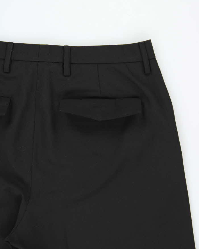 Vintage 00s Armani Exchange Wool Blend Flap Pocket Wide Leg Trousers - W32 L31