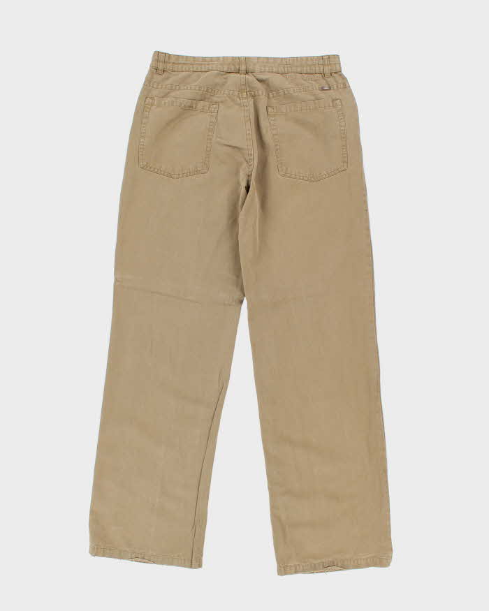 Vintage 00s Ted Baker Linen Blend Wide Leg Trousers - W33 L33