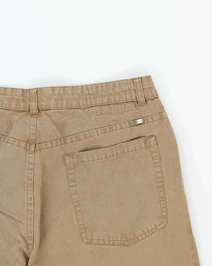 Vintage 00s Ted Baker Linen Blend Wide Leg Trousers - W33 L33