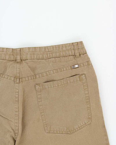 Vintage 00s Ted Baker Linen Blend Wide Leg Trousers - W33 L33