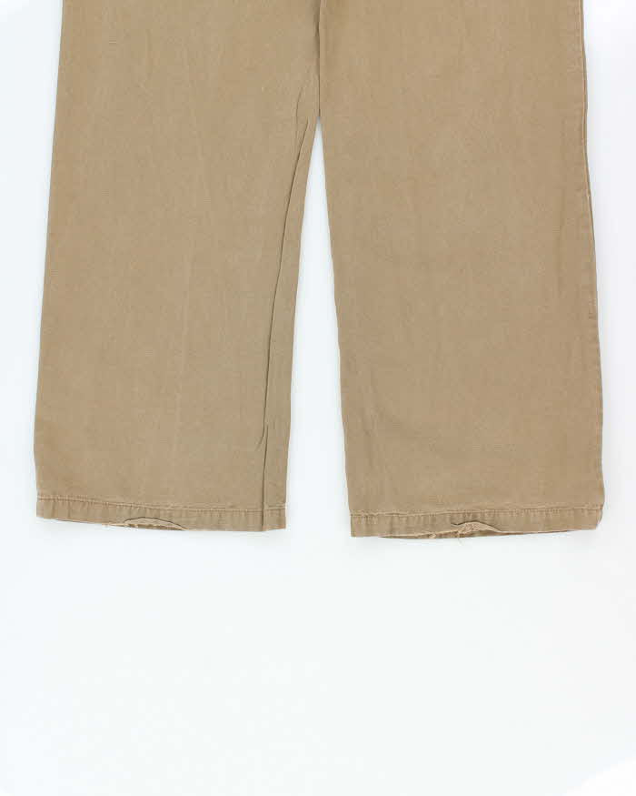 Vintage 00s Ted Baker Linen Blend Wide Leg Trousers - W33 L33