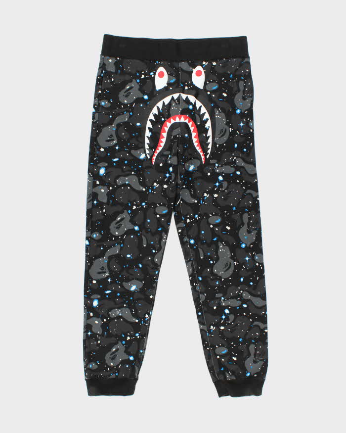 A Bathing Ape Space Camo Shark Sweat Pants Tracksuit Bottoms - XXL