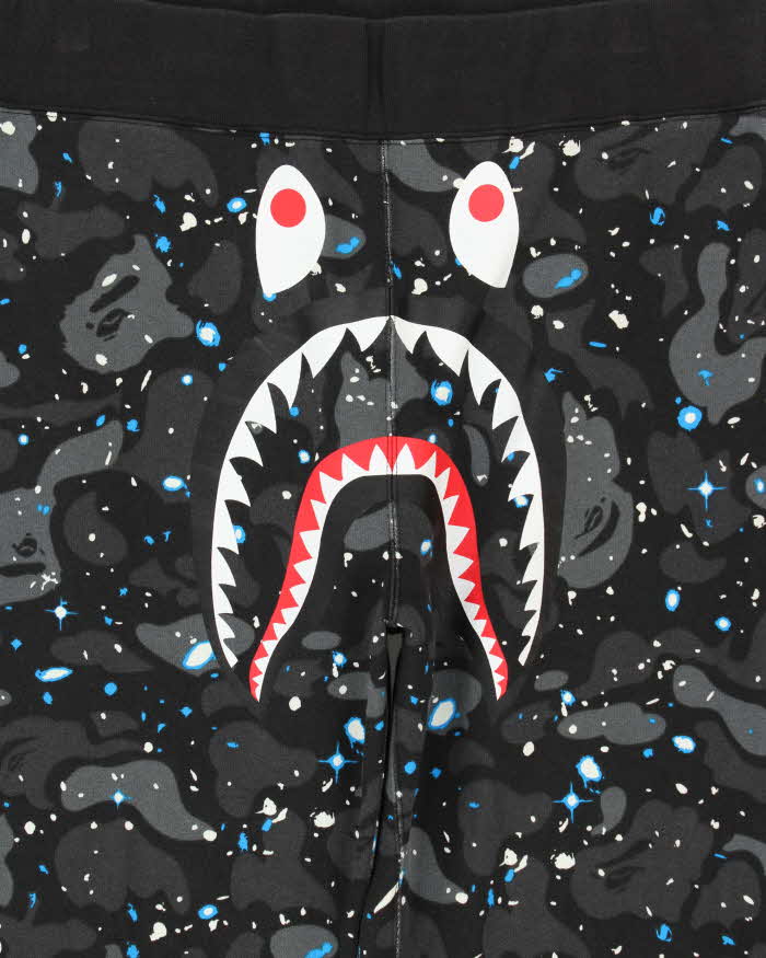 A Bathing Ape Space Camo Shark Sweat Pants Tracksuit Bottoms - XXL