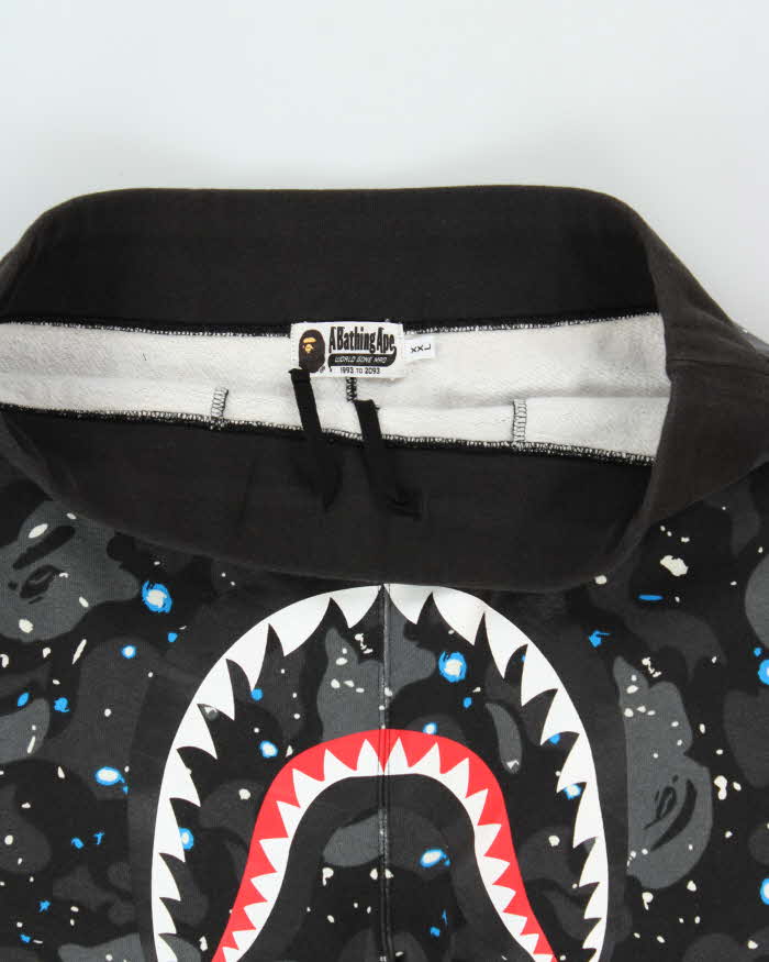 A Bathing Ape Space Camo Shark Sweat Pants Tracksuit Bottoms - XXL