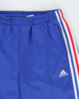 Vintage 1990s Adidas Zip Cuff Soft Shell Tracksuit Bottoms - L