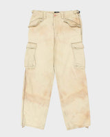 Vintage 1990s Stussy Japan Multi-Pocket Wide Leg Adjustable Cargo Trousers - W33 L31