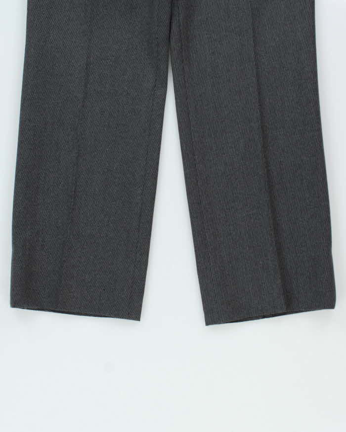 Vintage 1980s Christian Dior Pinstripe Wool Wide Leg Trousers - W32 L29