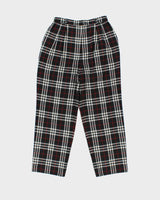 Vintage 1990s Burberry Golf High Waisted Wool Wide Leg Trousers - W30 L26