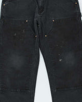 Vintage Carhartt Double Front Duck Loose Straight Workwear Trousers - W34 L29