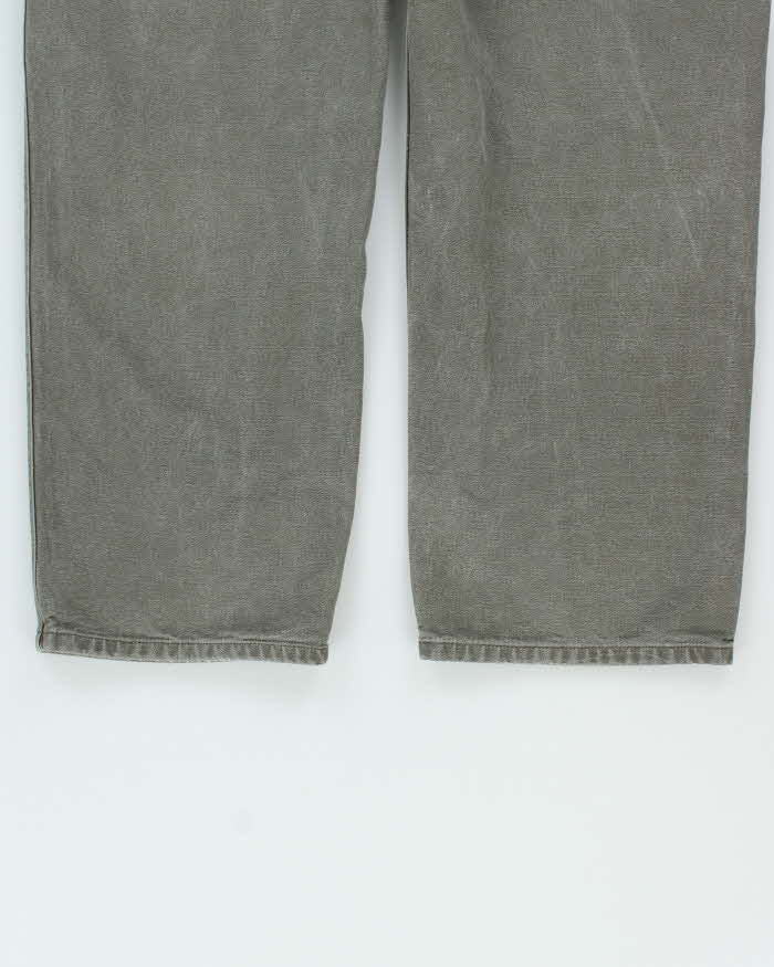 Vintage 00s Carhartt B11 Moss Wide Leg Workwear Trousers - W36 L30