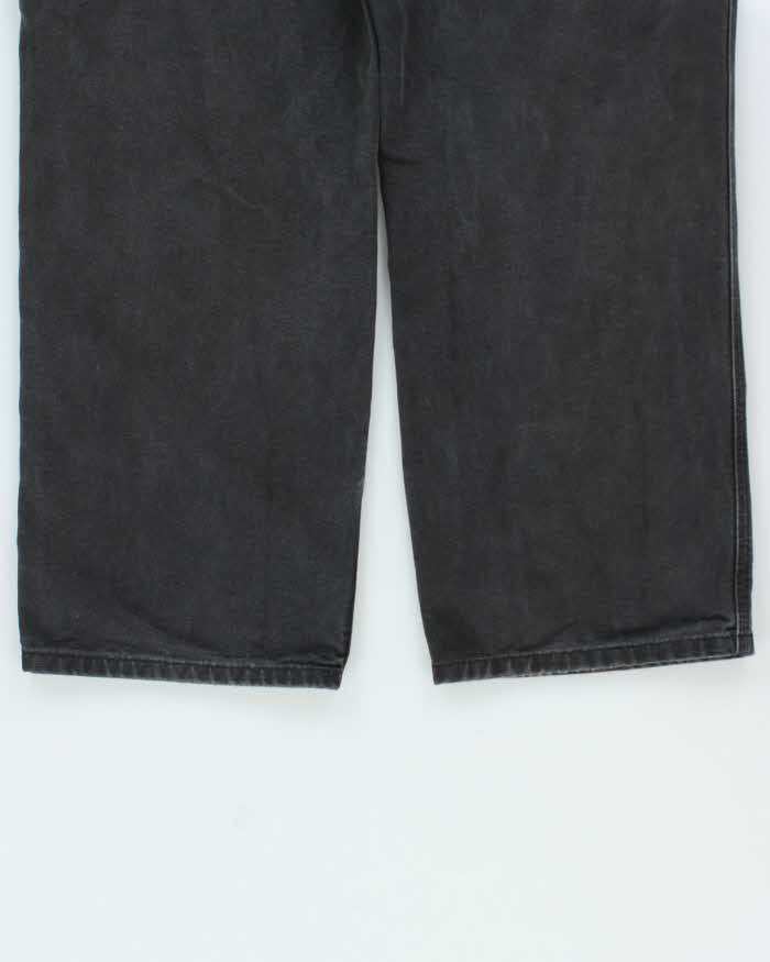 Vintage 00s Carhartt B11 Black Wide Leg Workwear Trousers - W36 L30