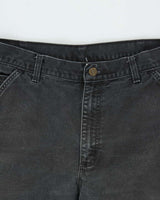 Vintage 00s Carhartt B11 Black Wide Leg Workwear Trousers - W36 L30
