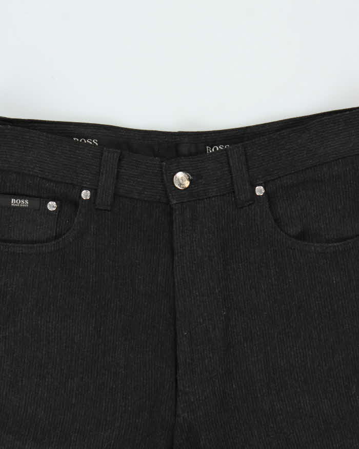 Vintage Y2K 00s Hugo Boss Alabama Wool Blend Striped Straight Leg Trousers - W32 L30