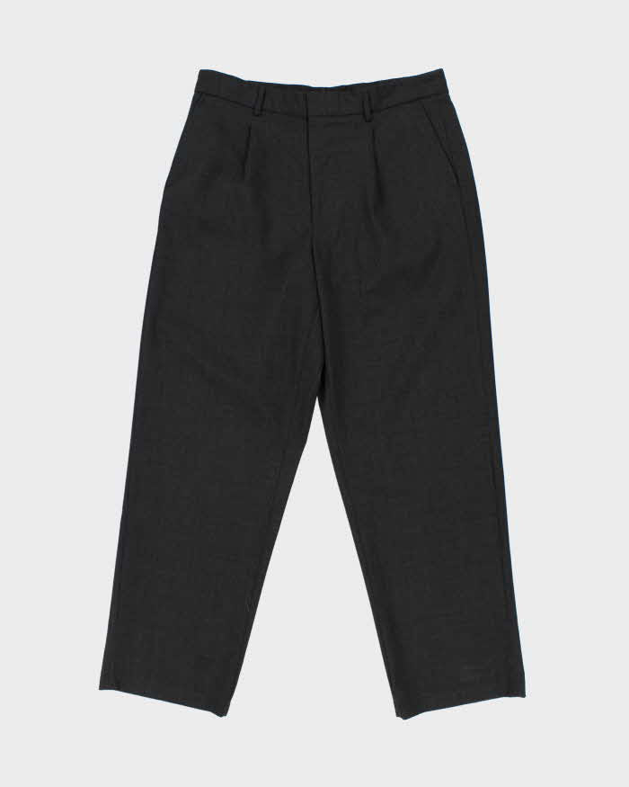 Vintage 1990s Pierre Cardin Wool Blend Pleated Wide Leg Trousers - W32 L30