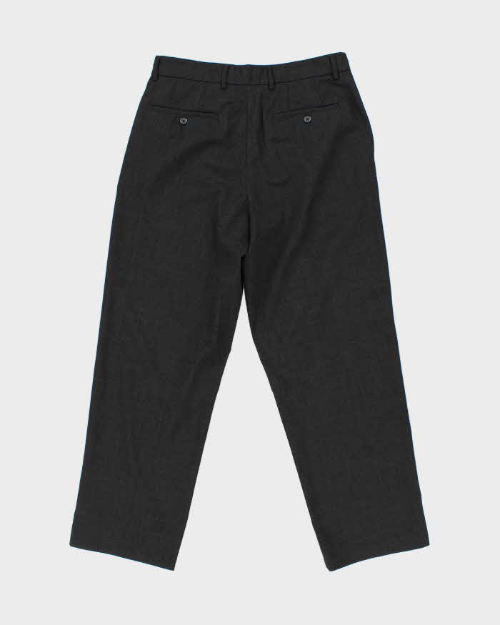 Vintage 1990s Pierre Cardin Wool Blend Pleated Wide Leg Trousers - W32 L30