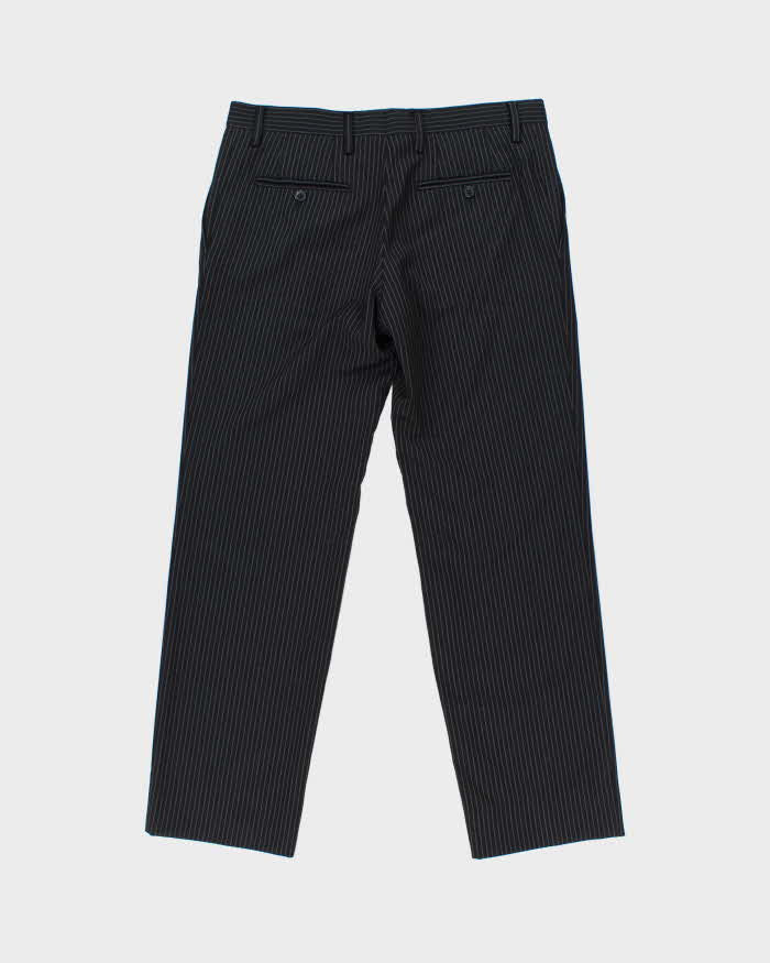 Vintage Y2K 00s Dolce &amp; Gabbana Pinstripe Wool Straight Leg Trousers - W34 L30