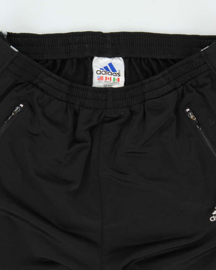 Vintage 90s Adidas Full Leg Side Zip Tracksuit Bottoms - L