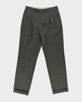 Vintage 1990s Gianfranco Ferre Studio Wool Pleated Straight Leg Trousers - W32 L33