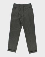 Vintage 1990s Gianfranco Ferre Studio Wool Pleated Straight Leg Trousers - W32 L33