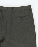 Vintage 1990s Gianfranco Ferre Studio Wool Pleated Straight Leg Trousers - W32 L33