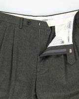 Vintage 1990s Gianfranco Ferre Studio Wool Pleated Straight Leg Trousers - W32 L33
