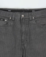 Vintage 1990s Hugo Boss Alabama Striped Straight Leg Trousers - W36 L31