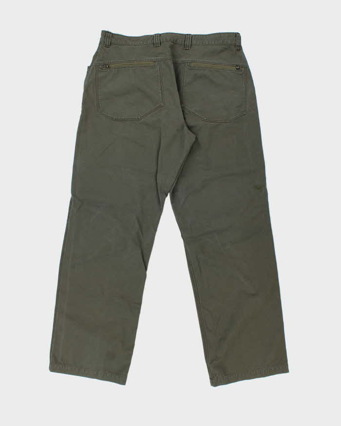 Vintage Arc'teryx Khaki Wide Leg Tech Trousers - W34 L32