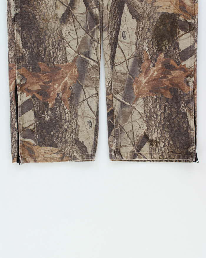 Vintage Y2K 00s Carhartt B158 Realtree Camo Dungaree Fit Wide Leg Trousers - W32 L32