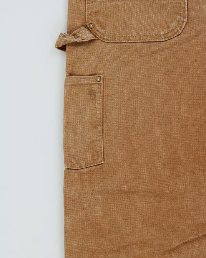 Vintage Carhartt B01 Carpenter Double Knee Loose Fit Duck Canvas Distressed Workwear Trousers - W34 L32