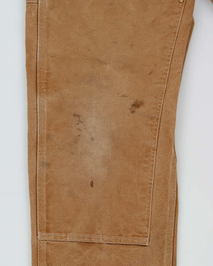 Vintage Carhartt B01 Carpenter Double Knee Loose Fit Duck Canvas Distressed Workwear Trousers - W34 L32