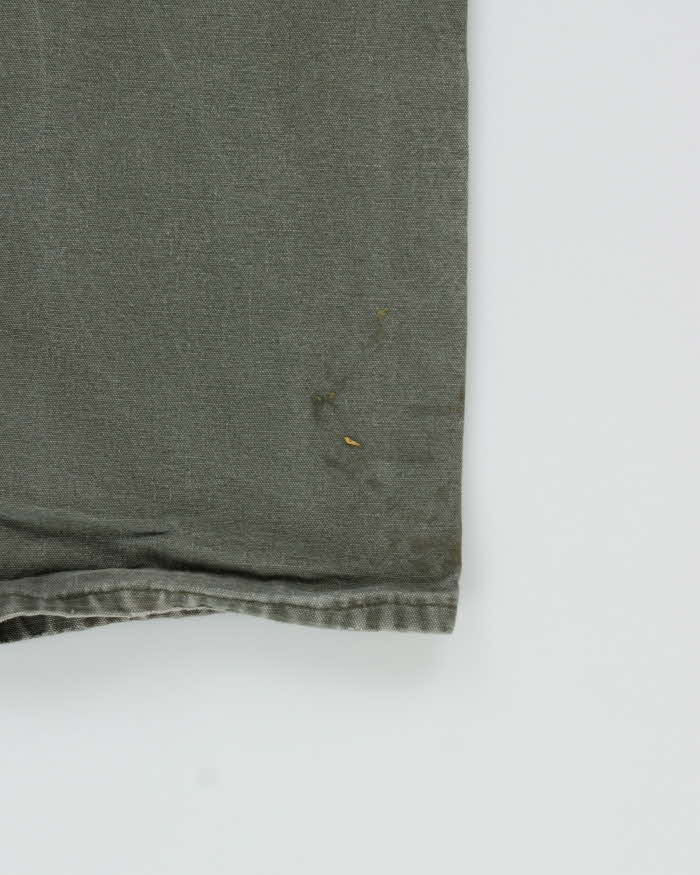 Vintage Y2K 2008 Carhartt B136 Moss Double Knee Dungaree Fit Distressed Workwear Trousers - W32 L30