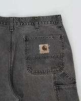 Vintage Y2K 2000 Carhartt B12 Onyx Loose Fit Carpenter Workwear Trousers - W36 L29