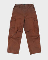 Vintage Y2K 00s Alpha Industries Wide Leg Cargo Trousers - W34 L30