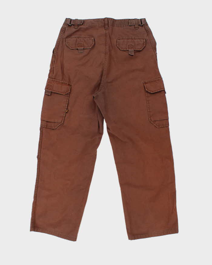 Vintage Y2K 00s Alpha Industries Wide Leg Cargo Trousers - W34 L30