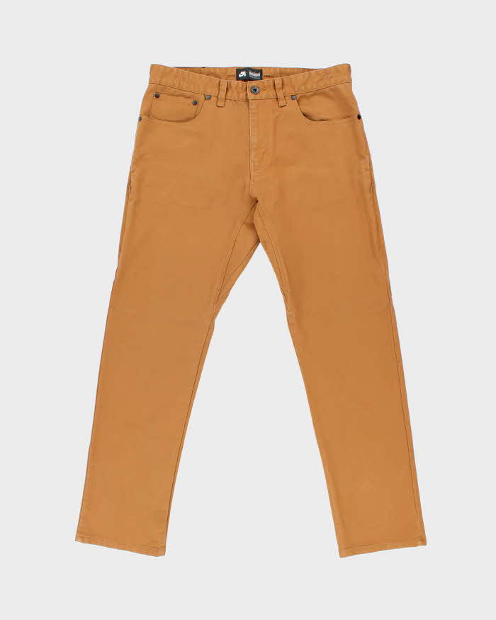 Vintage Nike SB Skate Slim Straight Tan Chino Trousers - W34 L30