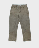 Vintage Carhartt Duck Double Knee Rugged Flex Relaxed Fit Distressed Workwear Trousers - W32 L29