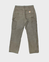 Vintage Carhartt Duck Double Knee Rugged Flex Relaxed Fit Distressed Workwear Trousers - W32 L29