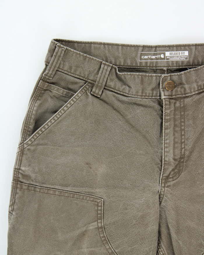Vintage Carhartt Duck Double Knee Rugged Flex Relaxed Fit Distressed Workwear Trousers - W32 L29