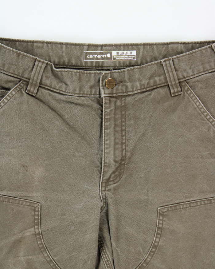 Vintage Carhartt Duck Double Knee Rugged Flex Relaxed Fit Distressed Workwear Trousers - W32 L29