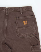 Vintage Carhartt B136 Washed Duck Double Knee Loose Fit Workwear Trousers - W38 L32