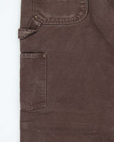 Vintage Carhartt B136 Washed Duck Double Knee Loose Fit Workwear Trousers - W38 L32