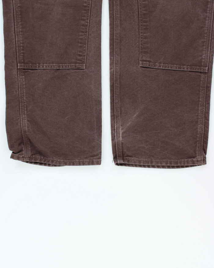 Vintage Carhartt B136 Washed Duck Double Knee Loose Fit Workwear Trousers - W38 L32