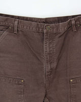 Vintage Carhartt B136 Washed Duck Double Knee Loose Fit Workwear Trousers - W38 L32