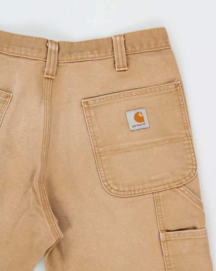 Vintage Carhartt Double Front Desert Tan Relaxed Fit Distressed Workwear Trousers - W32 L30