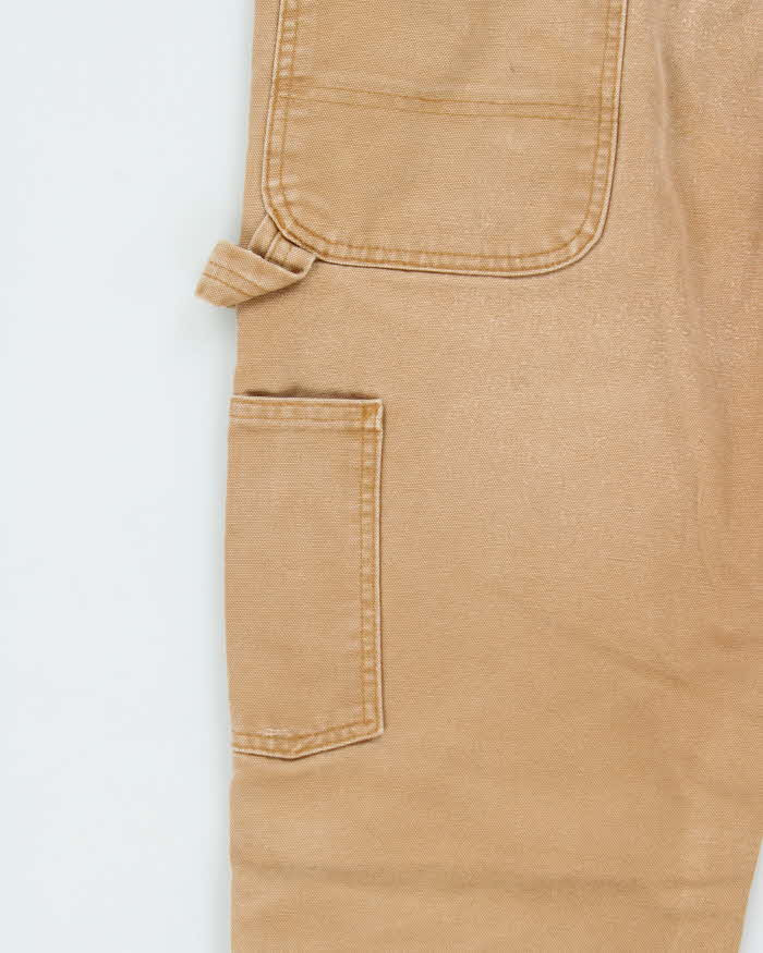 Vintage Carhartt Double Front Desert Tan Relaxed Fit Distressed Workwear Trousers - W32 L30