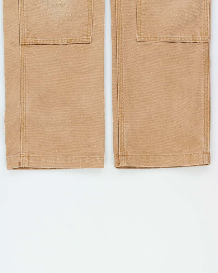 Vintage Carhartt Double Front Desert Tan Relaxed Fit Distressed Workwear Trousers - W32 L30