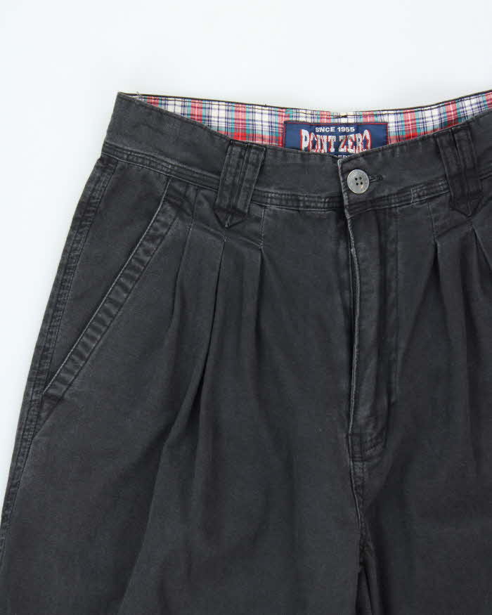 Vintage 1990s Point Zero Concept Pleated Relaxed Fit Trousers - W28 L28