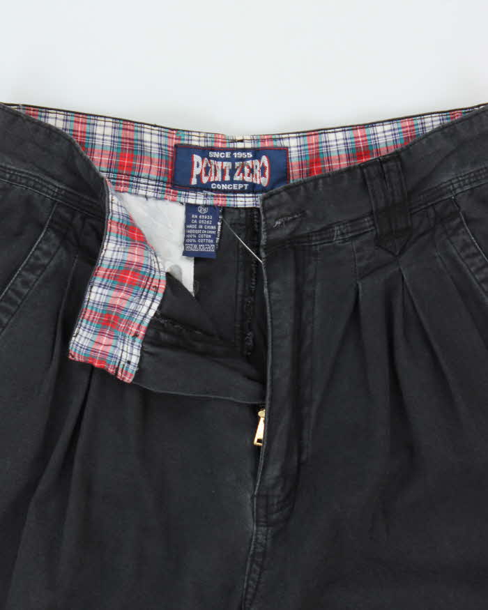 Vintage 1990s Point Zero Concept Pleated Relaxed Fit Trousers - W28 L28