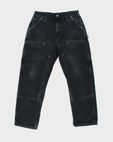 Vintage Y2K 00s Carhartt B01 Duck Canvas Double Front Made In USA Loose Original Fit Carpenter Trousers - W34 L32